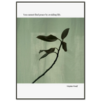 Virginia Woolf Quote Poster – “You Cannot Find Peace by Avoiding Life” | Minimalist Literary Wall Art - INK & FRAME STUDIO