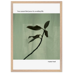 Virginia Woolf Quote Poster – “You Cannot Find Peace by Avoiding Life” | Minimalist Literary Wall Art - INK & FRAME STUDIO