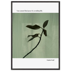 Virginia Woolf Quote Poster – “You Cannot Find Peace by Avoiding Life” | Minimalist Literary Wall Art - INK & FRAME STUDIO