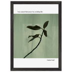 Virginia Woolf Quote Poster – “You Cannot Find Peace by Avoiding Life” | Minimalist Literary Wall Art - INK & FRAME STUDIO