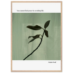 Virginia Woolf Quote Poster – “You Cannot Find Peace by Avoiding Life” | Minimalist Literary Wall Art - INK & FRAME STUDIO
