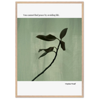 Virginia Woolf Quote Poster – “You Cannot Find Peace by Avoiding Life” | Minimalist Literary Wall Art - INK & FRAME STUDIO