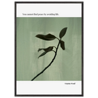 Virginia Woolf Quote Poster – “You Cannot Find Peace by Avoiding Life” | Minimalist Literary Wall Art - INK & FRAME STUDIO