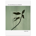 Virginia Woolf Quote Poster – “You Cannot Find Peace by Avoiding Life” | Minimalist Literary Wall Art - INK & FRAME STUDIO