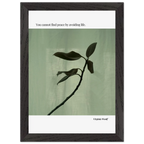 Virginia Woolf Quote Poster – “You Cannot Find Peace by Avoiding Life” | Minimalist Literary Wall Art - INK & FRAME STUDIO