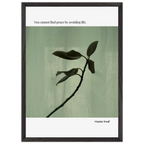 Virginia Woolf Quote Poster – “You Cannot Find Peace by Avoiding Life” | Minimalist Literary Wall Art - INK & FRAME STUDIO