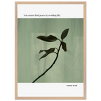 Virginia Woolf Quote Poster – “You Cannot Find Peace by Avoiding Life” | Minimalist Literary Wall Art - INK & FRAME STUDIO