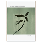 Virginia Woolf Quote Poster – “You Cannot Find Peace by Avoiding Life” | Minimalist Literary Wall Art - INK & FRAME STUDIO