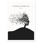 Pablo Picasso Quote Print – "Everything you can imagine is real" Wall Art Poster - INK & FRAME STUDIO