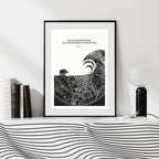 Little Women Quote Print - "I am not afraid of storms" Wall Art Poster - INK & FRAME STUDIO