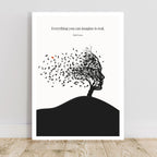 Pablo Picasso Quote Print – "Everything you can imagine is real" Wall Art Poster - INK & FRAME STUDIO