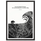 Little Women Quote Print - "I am not afraid of storms" Wall Art Poster - INK & FRAME STUDIO