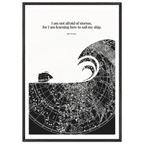 Little Women Quote Print - "I am not afraid of storms" Wall Art Poster - INK & FRAME STUDIO