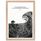 Little Women Quote Print - "I am not afraid of storms" Wall Art Poster - INK & FRAME STUDIO