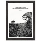 Little Women Quote Print - "I am not afraid of storms" Wall Art Poster - INK & FRAME STUDIO