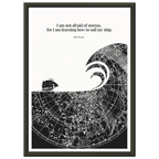 Little Women Quote Print - "I am not afraid of storms" Wall Art Poster - INK & FRAME STUDIO