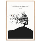 Pablo Picasso Quote Print – "Everything you can imagine is real" Wall Art Poster - INK & FRAME STUDIO