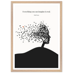 Pablo Picasso Quote Print – "Everything you can imagine is real" Wall Art Poster - INK & FRAME STUDIO