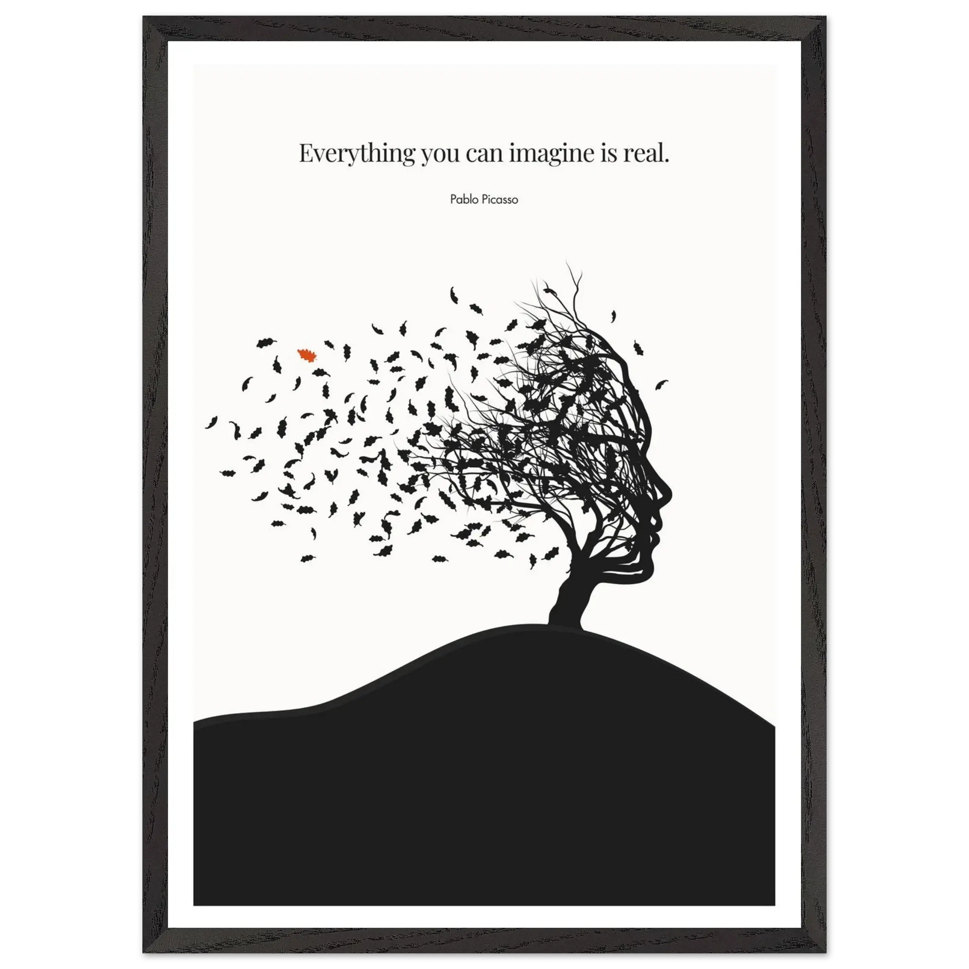 Pablo Picasso Quote Print – "Everything you can imagine is real" Wall Art Poster - INK & FRAME STUDIO