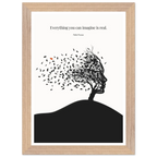 Pablo Picasso Quote Print – "Everything you can imagine is real" Wall Art Poster - INK & FRAME STUDIO