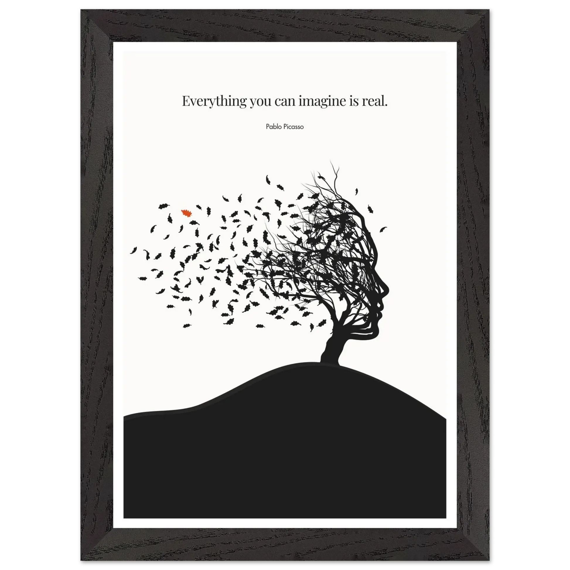 Pablo Picasso Quote Print – "Everything you can imagine is real" Wall Art Poster - INK & FRAME STUDIO