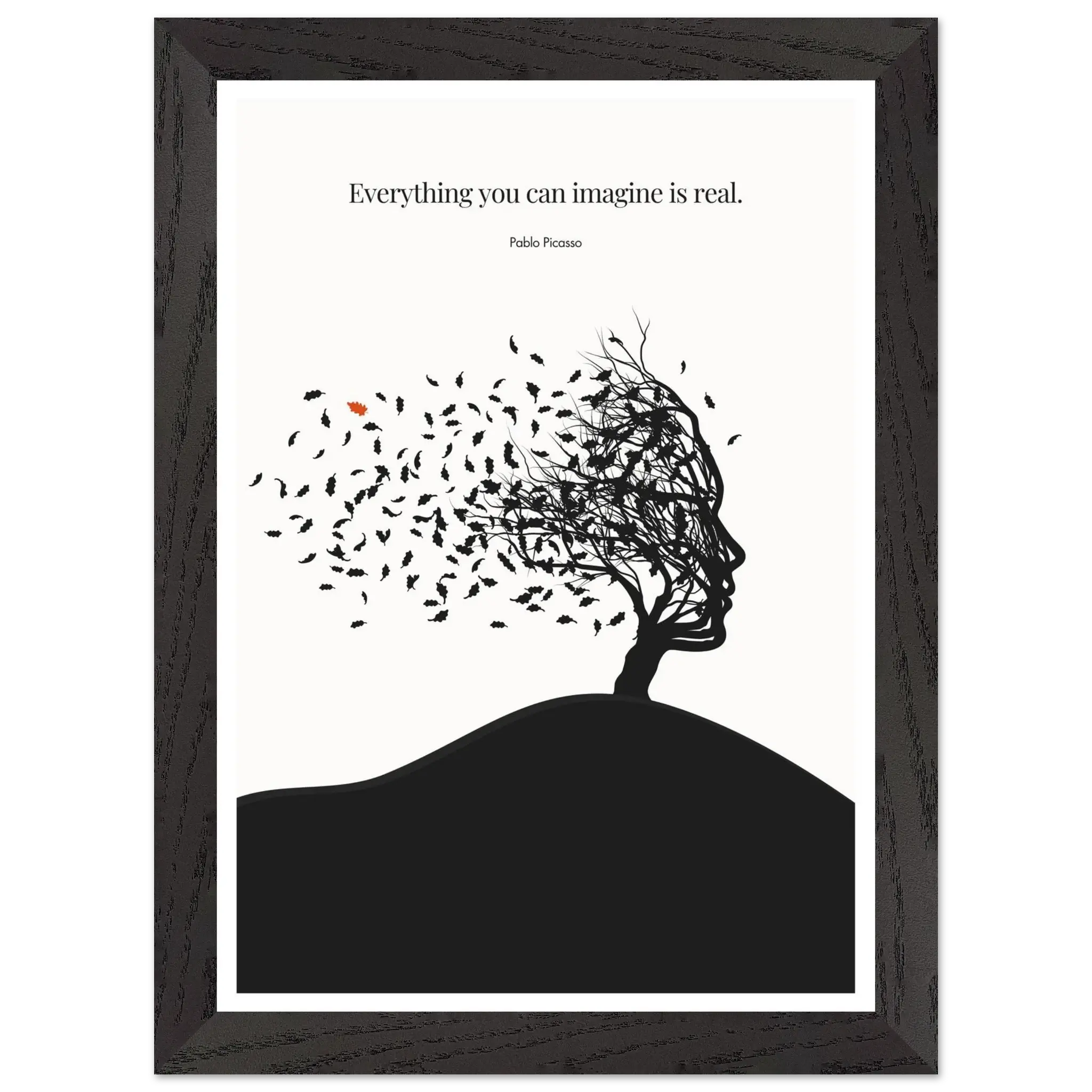 Pablo Picasso Quote Print – "Everything you can imagine is real" Wall Art Poster - INK & FRAME STUDIO