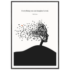 Pablo Picasso Quote Print – "Everything you can imagine is real" Wall Art Poster - INK & FRAME STUDIO