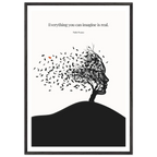 Pablo Picasso Quote Print – "Everything you can imagine is real" Wall Art Poster - INK & FRAME STUDIO