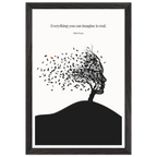 Pablo Picasso Quote Print – "Everything you can imagine is real" Wall Art Poster - INK & FRAME STUDIO