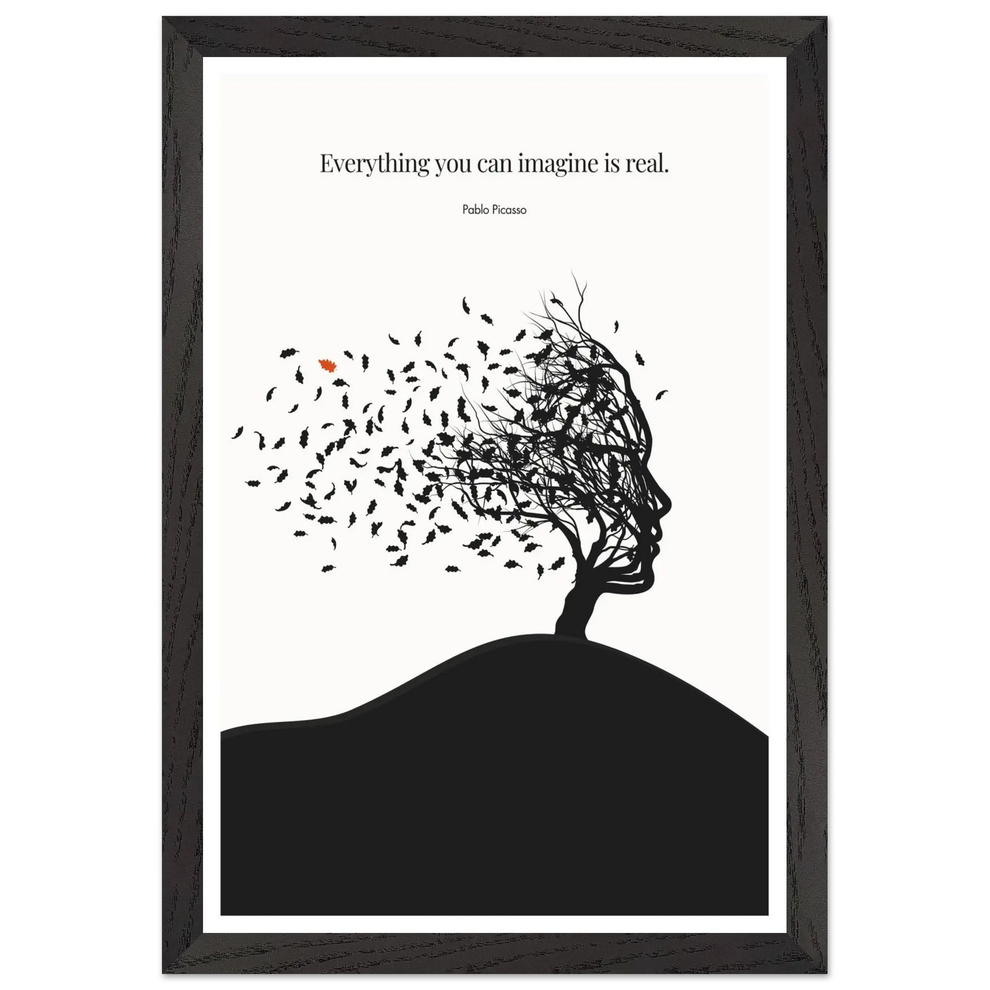 Pablo Picasso Quote Print – "Everything you can imagine is real" Wall Art Poster - INK & FRAME STUDIO