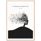 Pablo Picasso Quote Print – "Everything you can imagine is real" Wall Art Poster - INK & FRAME STUDIO
