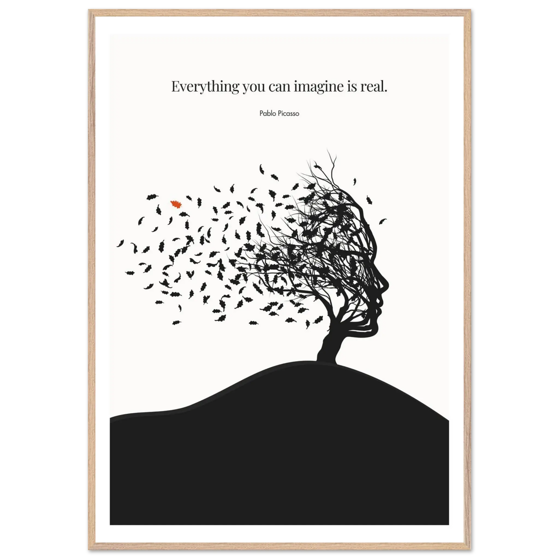 Pablo Picasso Quote Print – "Everything you can imagine is real" Wall Art Poster - INK & FRAME STUDIO