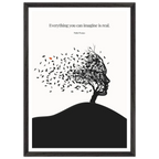 Pablo Picasso Quote Print – "Everything you can imagine is real" Wall Art Poster - INK & FRAME STUDIO
