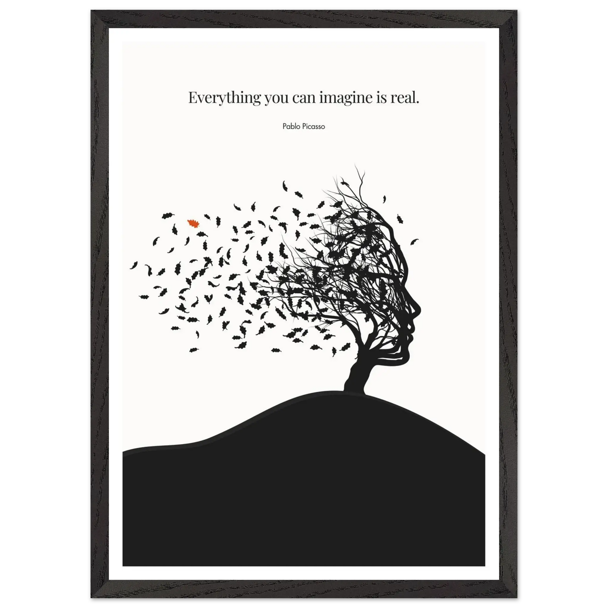 Pablo Picasso Quote Print – "Everything you can imagine is real" Wall Art Poster - INK & FRAME STUDIO