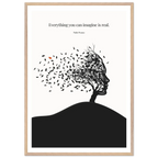Pablo Picasso Quote Print – "Everything you can imagine is real" Wall Art Poster - INK & FRAME STUDIO