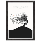Pablo Picasso Quote Print – "Everything you can imagine is real" Wall Art Poster - INK & FRAME STUDIO