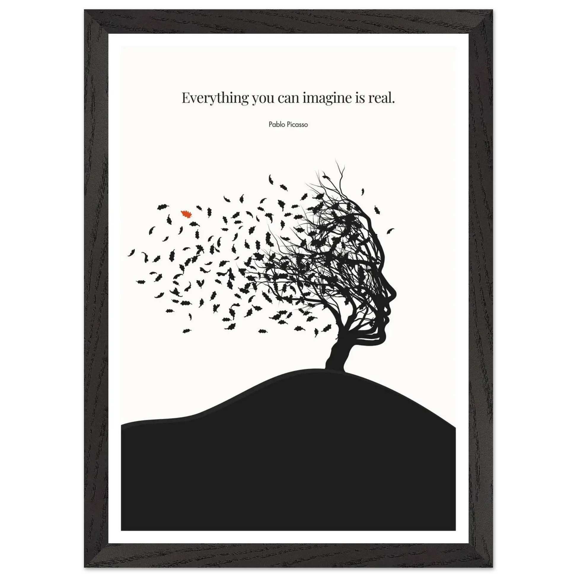 Pablo Picasso Quote Print – "Everything you can imagine is real" Wall Art Poster - INK & FRAME STUDIO