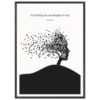 Pablo Picasso Quote Print – "Everything you can imagine is real" Wall Art Poster - INK & FRAME STUDIO