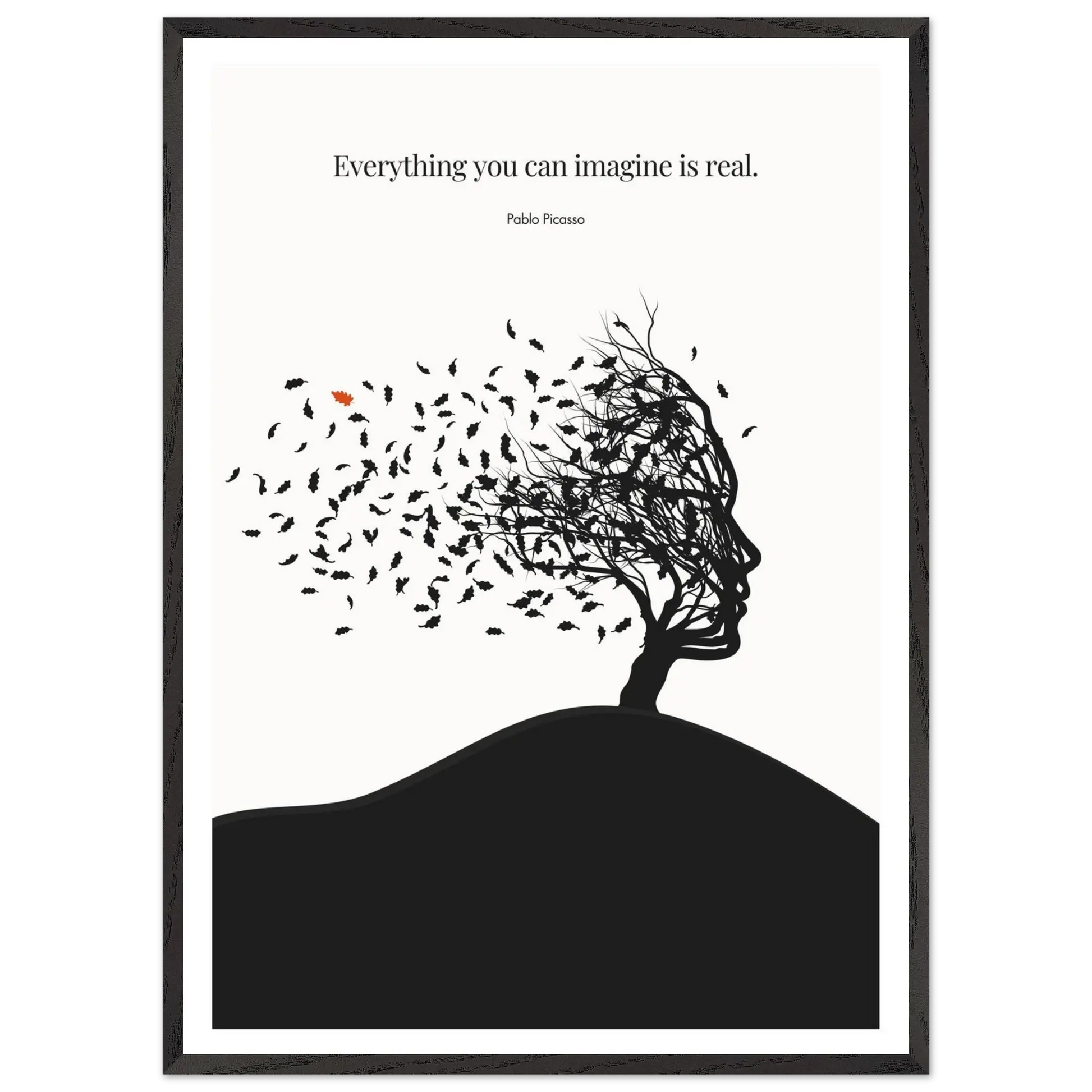 Pablo Picasso Quote Print – "Everything you can imagine is real" Wall Art Poster - INK & FRAME STUDIO