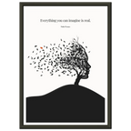 Pablo Picasso Quote Print – "Everything you can imagine is real" Wall Art Poster - INK & FRAME STUDIO