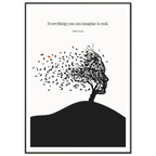 Pablo Picasso Quote Print – "Everything you can imagine is real" Wall Art Poster - INK & FRAME STUDIO