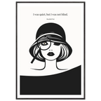 Mansfield Park Quote Print – "I was quiet, but I was not blind" Wall Art Poster - INK & FRAME STUDIO