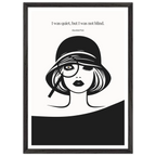 Mansfield Park Quote Print – "I was quiet, but I was not blind" Wall Art Poster - INK & FRAME STUDIO