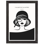 Mansfield Park Quote Print – "I was quiet, but I was not blind" Wall Art Poster - INK & FRAME STUDIO