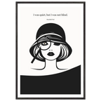 Mansfield Park Quote Print – "I was quiet, but I was not blind" Wall Art Poster - INK & FRAME STUDIO