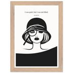 Mansfield Park Quote Print – "I was quiet, but I was not blind" Wall Art Poster - INK & FRAME STUDIO