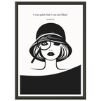 Mansfield Park Quote Print – "I was quiet, but I was not blind" Wall Art Poster - INK & FRAME STUDIO