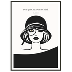 Mansfield Park Quote Print – "I was quiet, but I was not blind" Wall Art Poster - INK & FRAME STUDIO