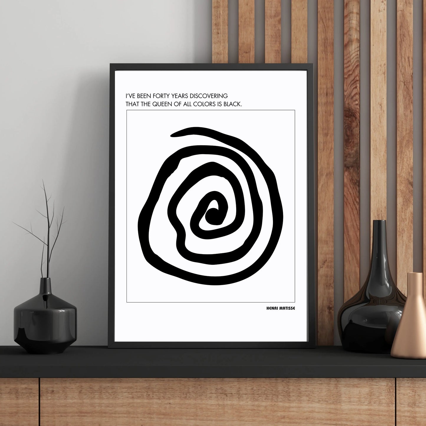 Henri Matisse Quote  Print Material INK & FRAME STUDIO