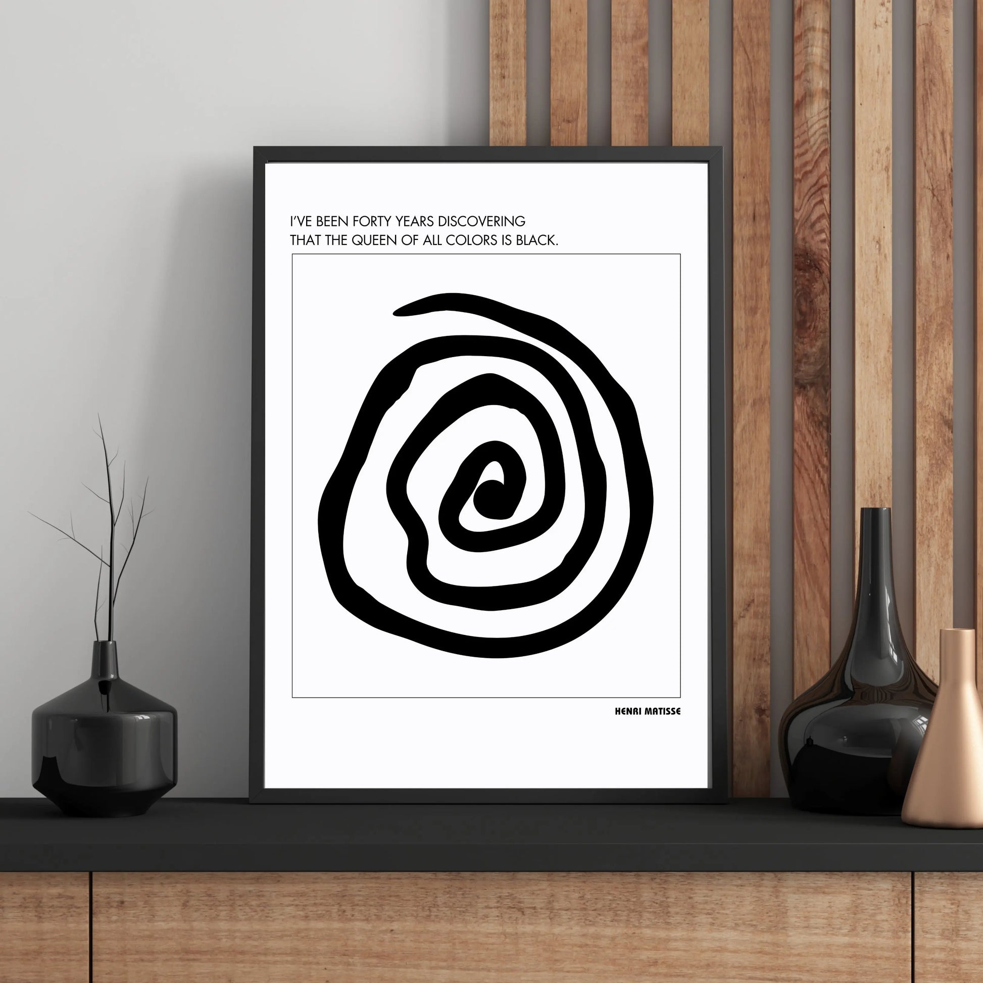 Henri Matisse Quote  Print Material INK & FRAME STUDIO